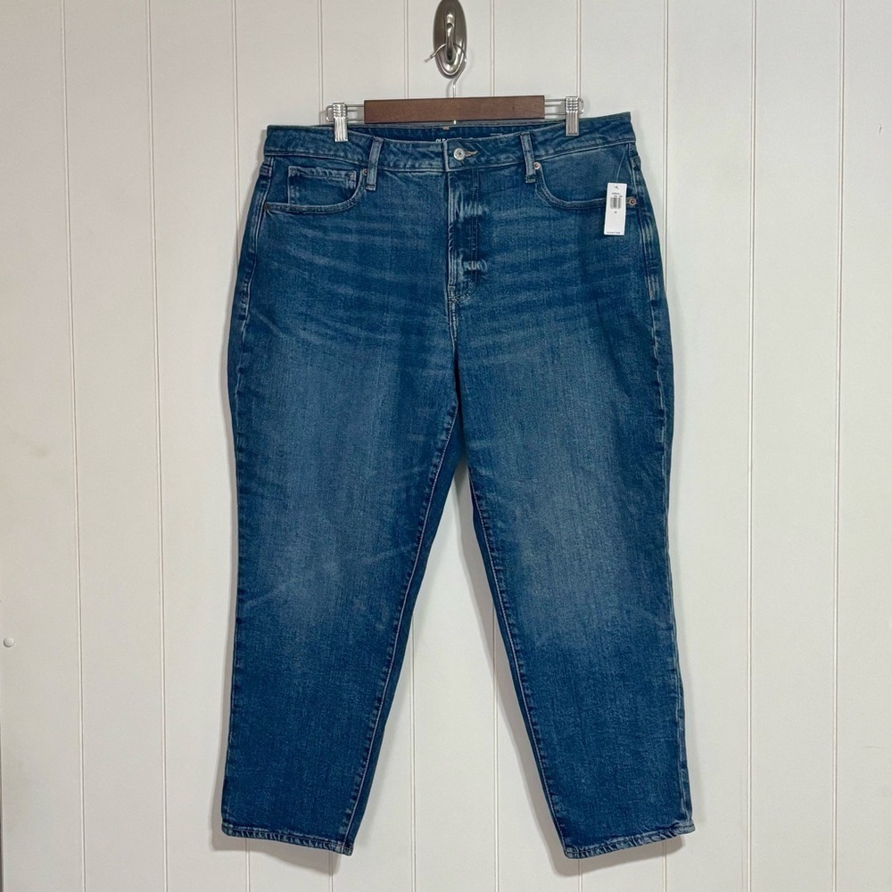 Old Navy NWT High Rise Curvy O.G. Straight Jeans size 16 - Picture 1 of 7
